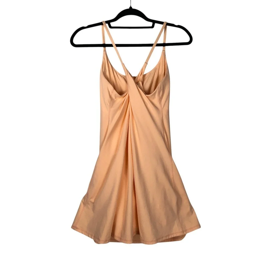 Halara SoftlyZero Plush Backless Active Dress Size M Apricot Sherbet Active - Picture 3 of 12